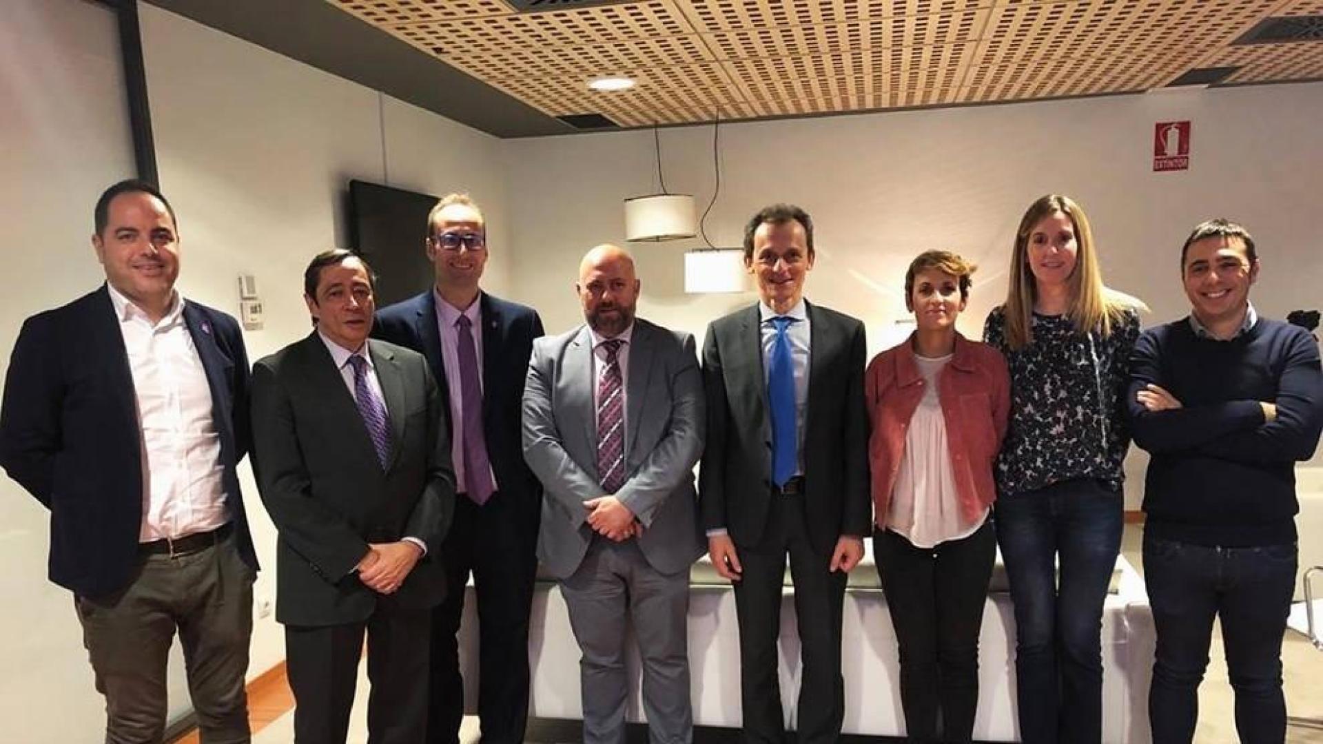 Universidad, I+D+i y energías renovables asuntos tratados por Duque en Navarra