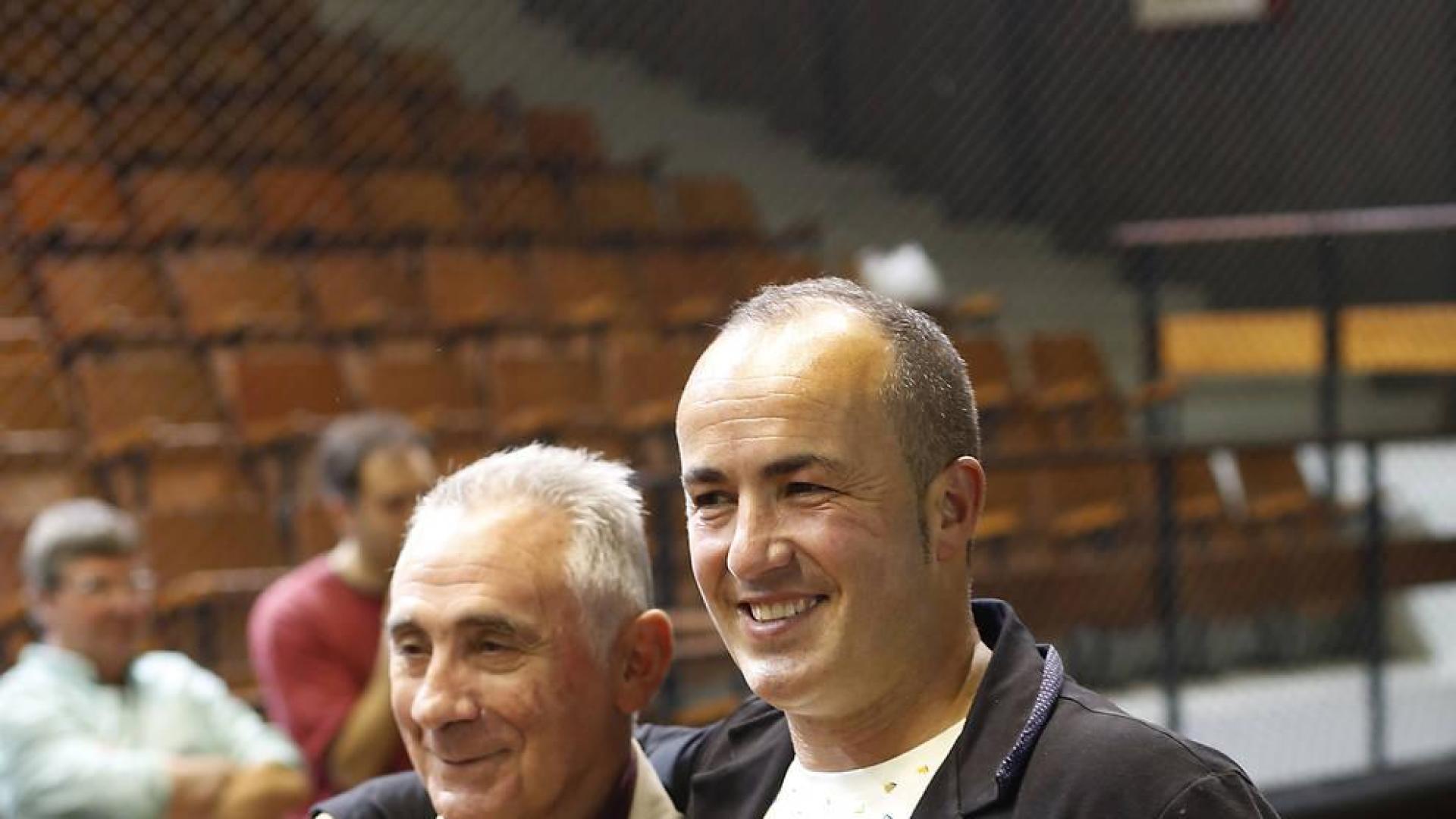 Tomás Rekondo, el pasado junio, en Hernani, el día en que Koteto Ezkurra anunció su despedida del remonte.