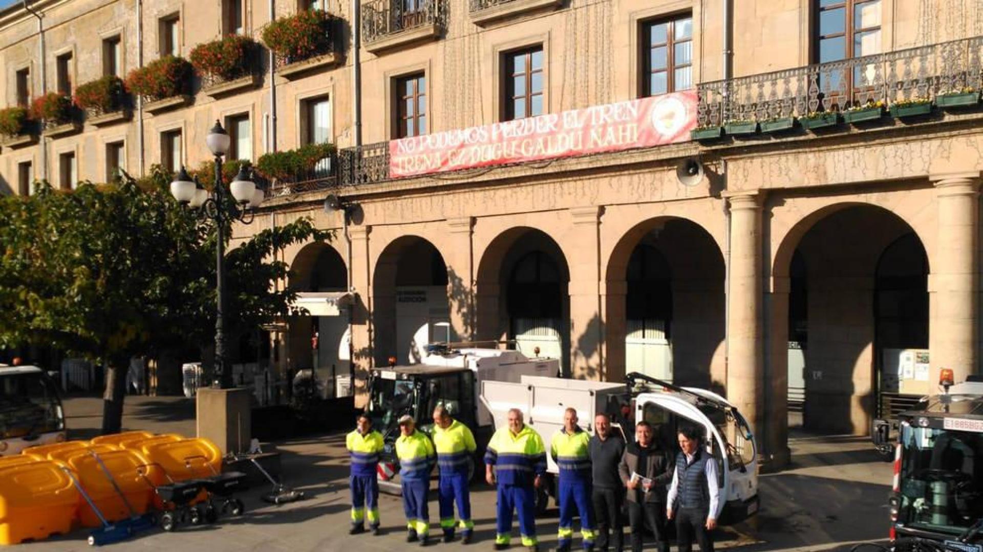 Tafalla estrena nueva maquinaria para el servicio de limpieza viaria