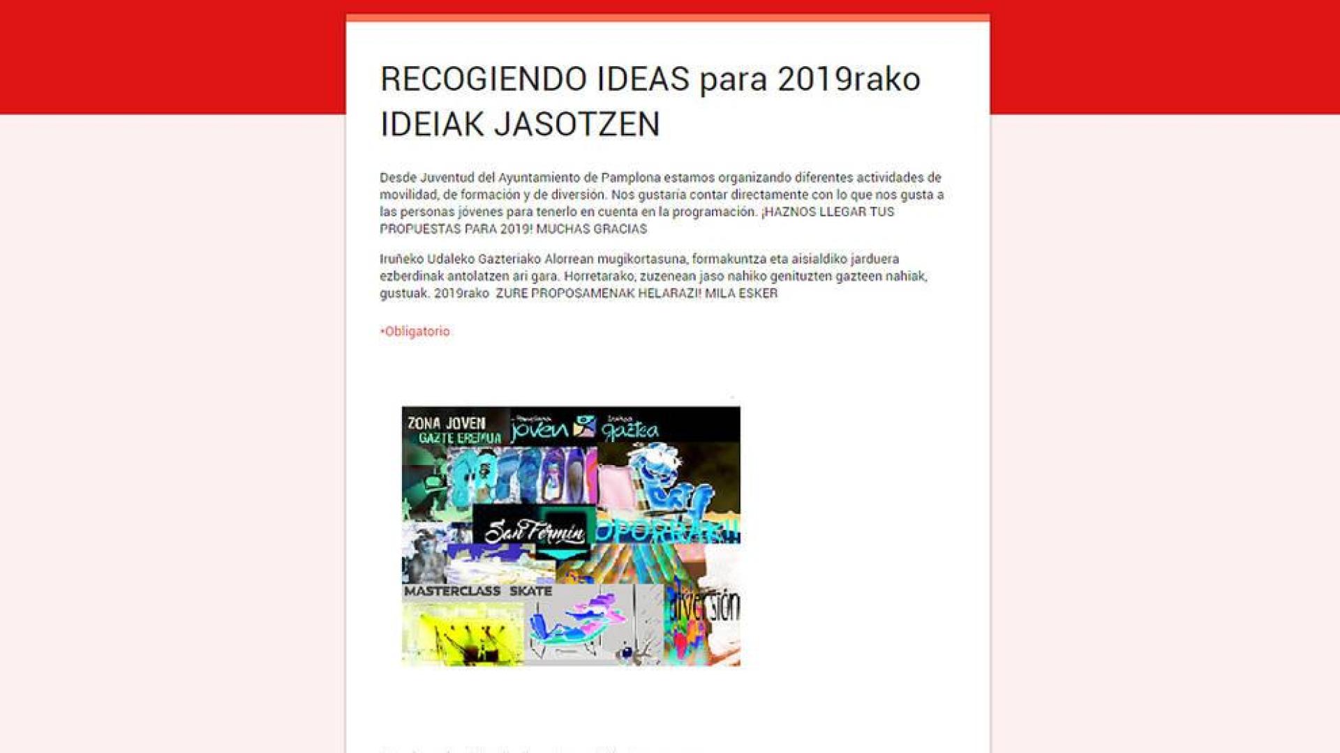 Hasta finales de enero se pueden enviar sugerencias al programa municipal 2019