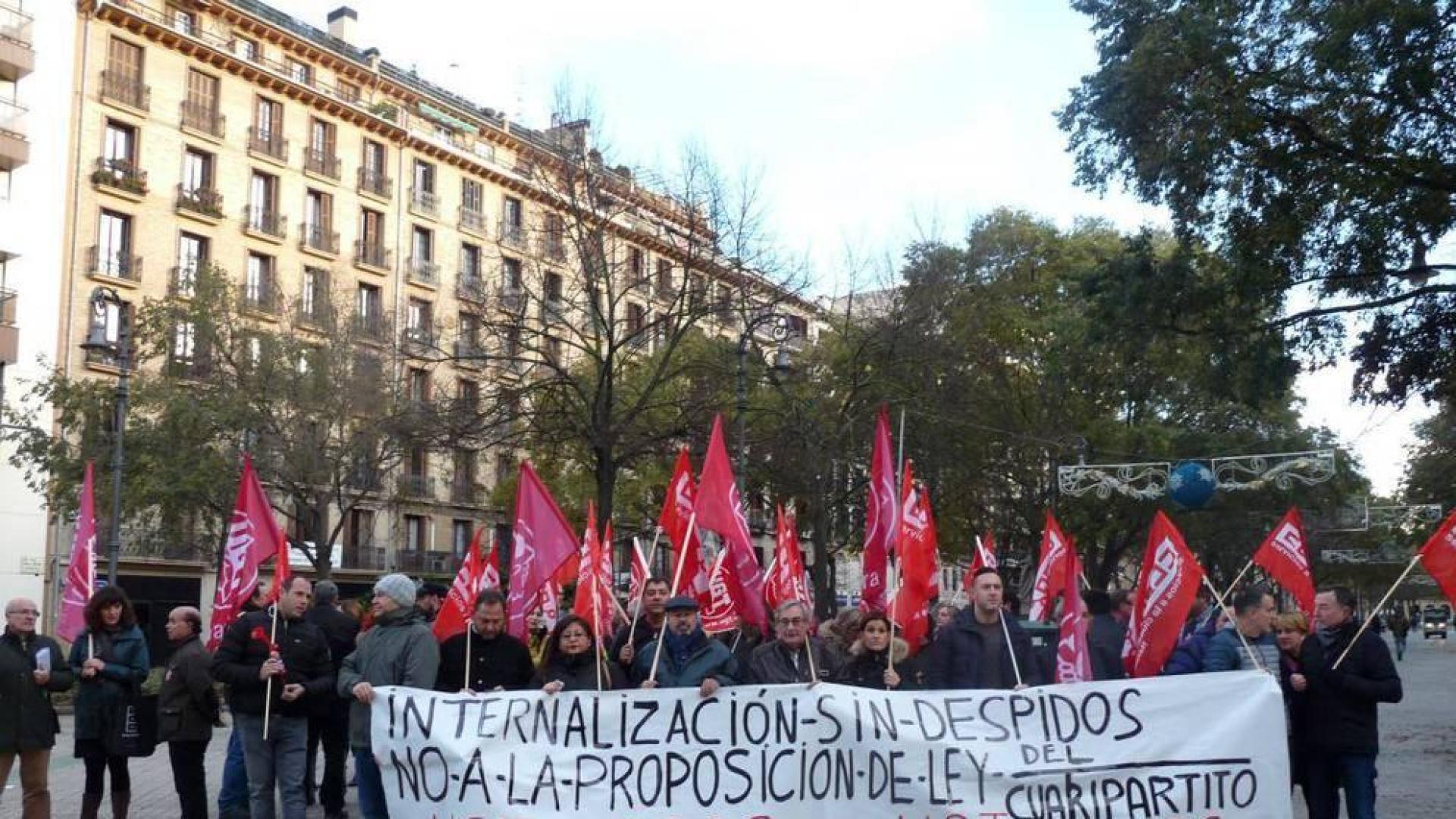 Los sindicatos UGT y CC OO ya han iniciado sus protestas contra la proposición de Ley. Mañana, volverán a la calle.