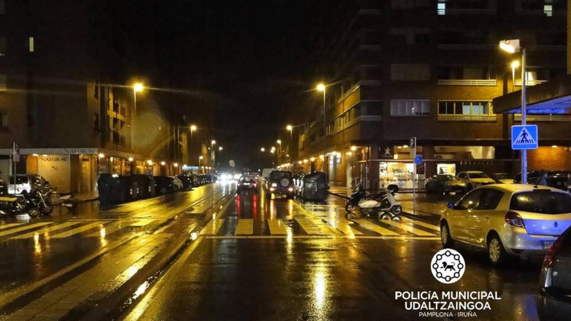 Herida leve una joven de 18 años en un atropello en Pamplona