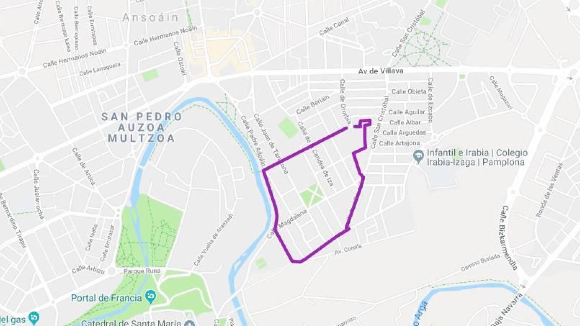 Estos son los cortes de tráfico de este sábado en Pamplona