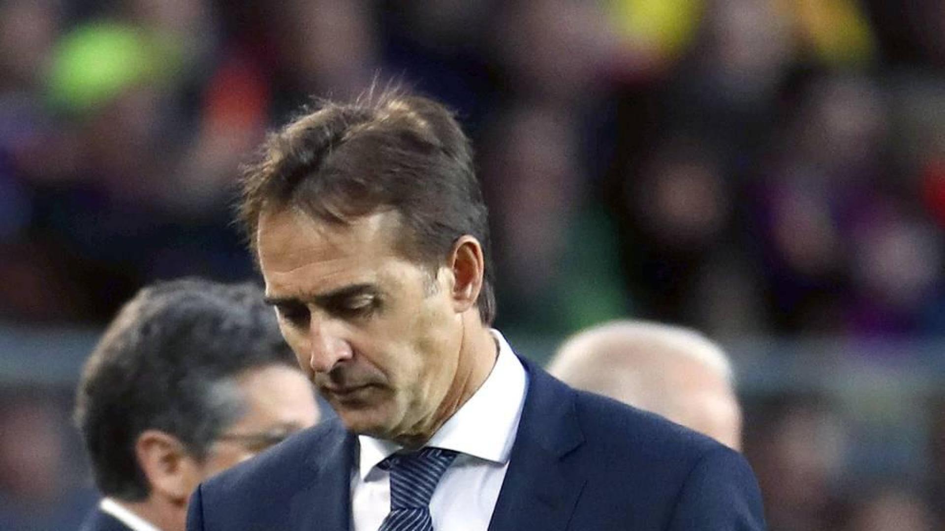 Lopetegui dirige el entrenamiento sin conocer su futuro
