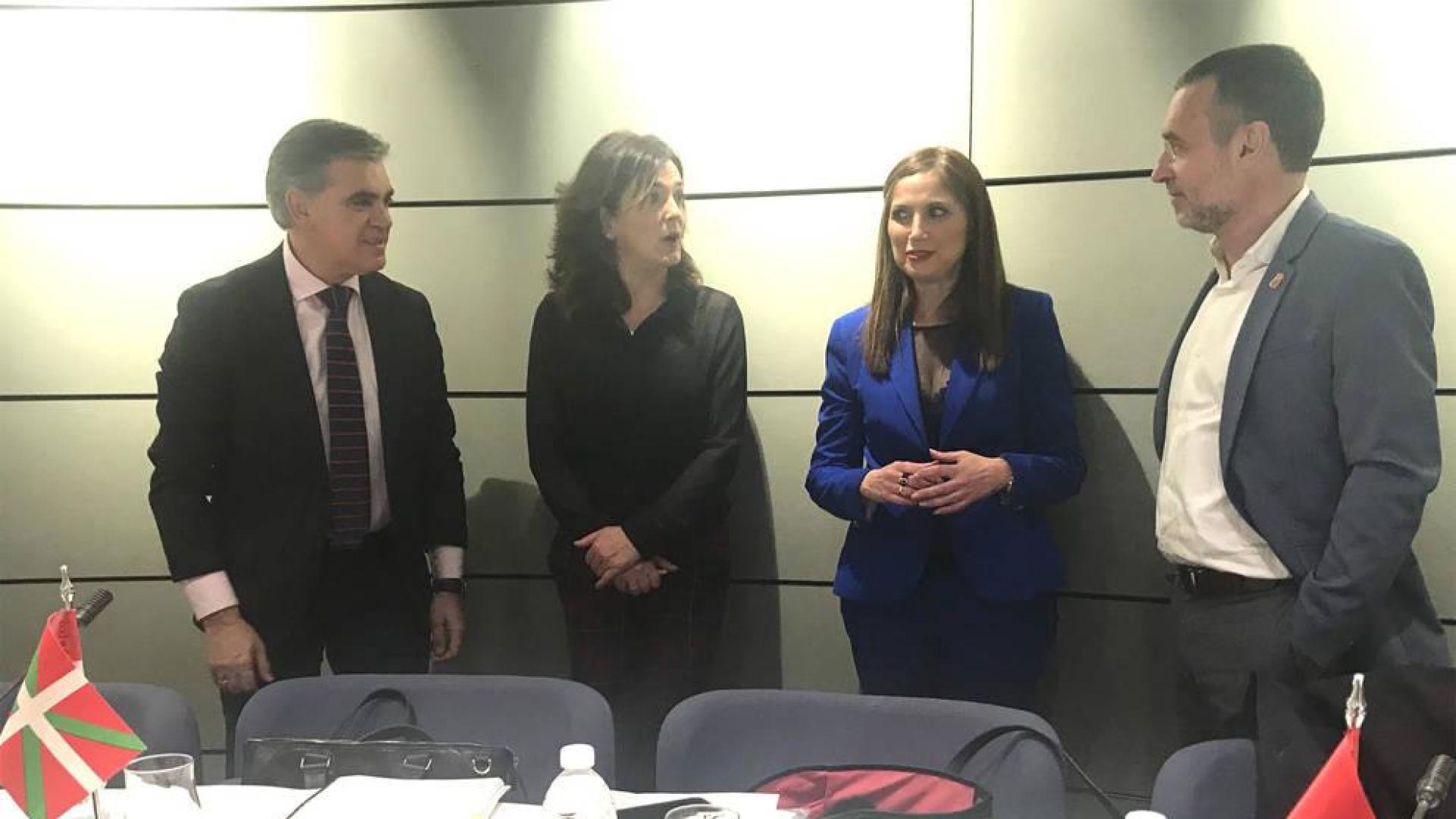 El vicepresidente Laparra, durante la Conferencia Sectorial de Empleo en Madrid