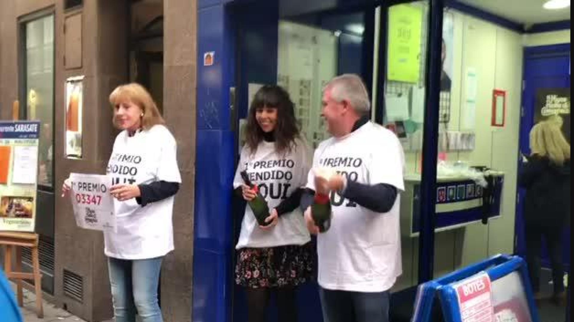 Celebración del Gordo en Pamplona