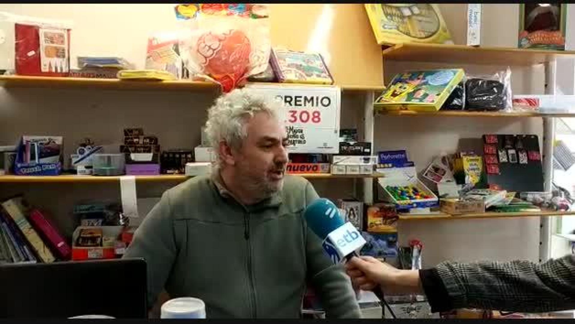 Una librería de Mendillorri vende un quinto premio: "Sé quién puede ser el ganador"
