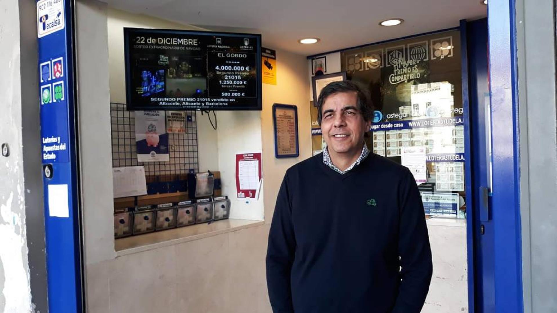 Un décimo de un quinto premio del Sorteo de Navidad, el 2.308, vendido en Tudela