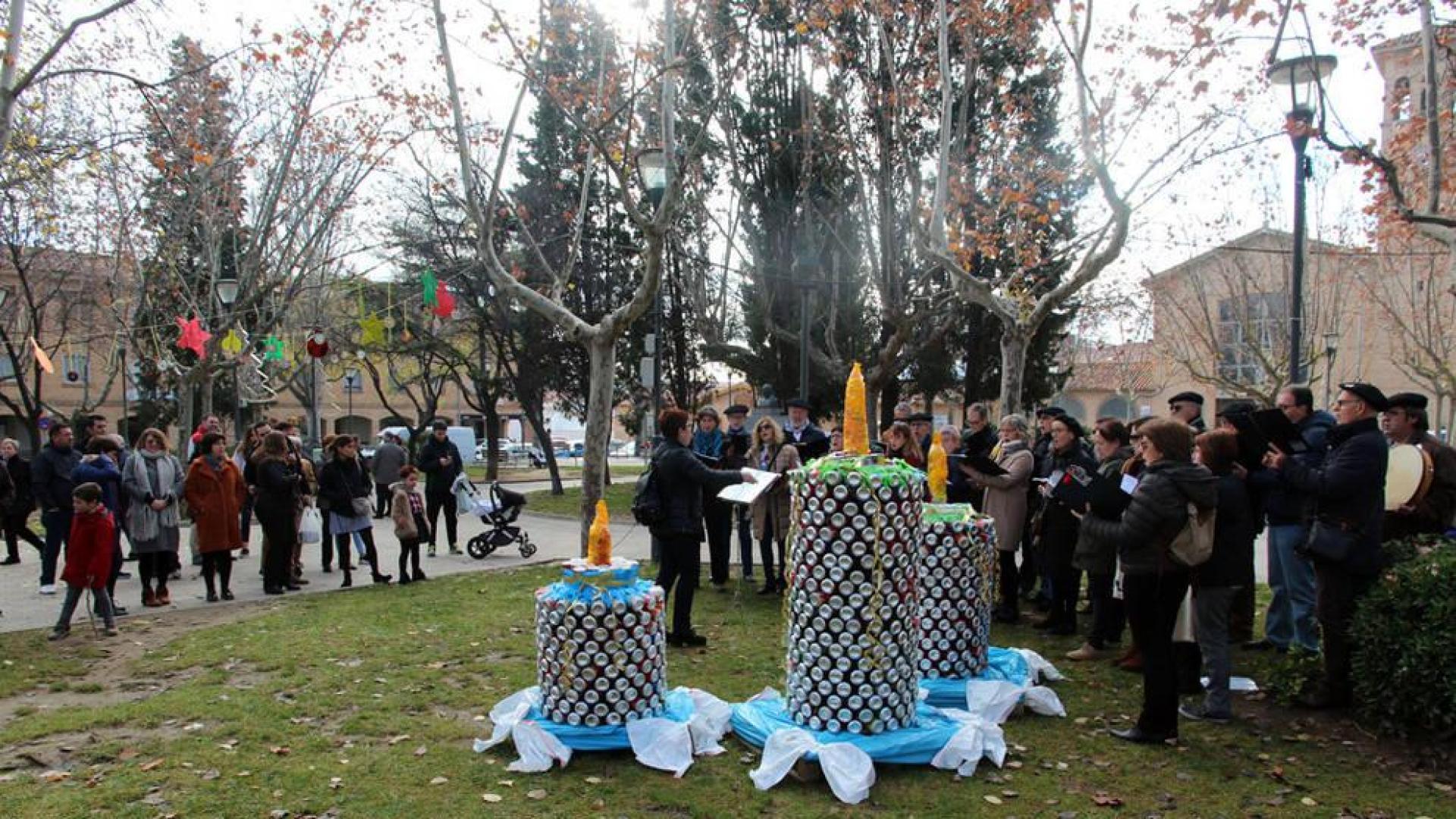 Tudela inaugura sus adornos navideños alternativos y sostenibles