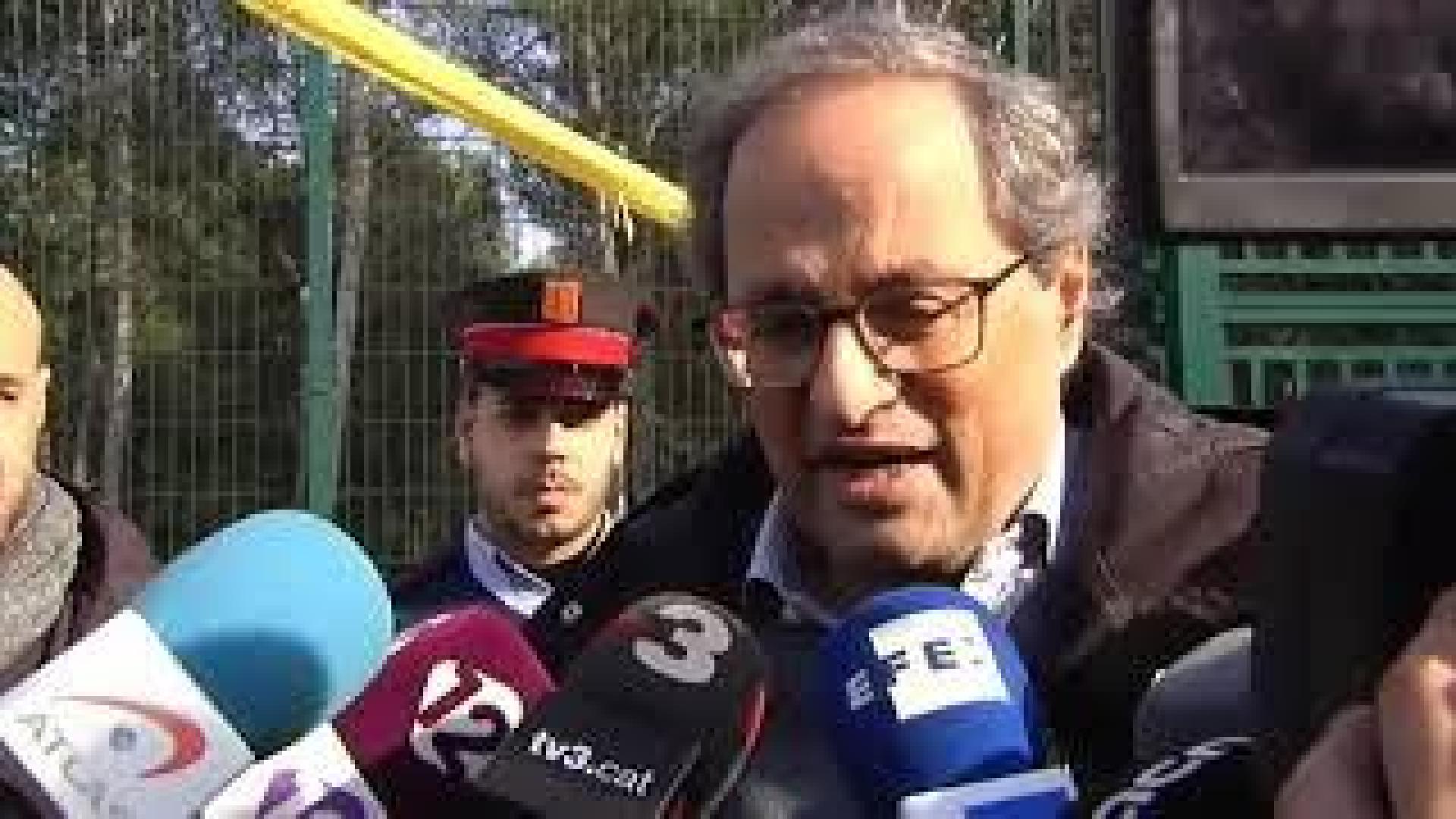 Torra visita a Carme Forcadell en el Centro Penitenciario Mas d'Enric
