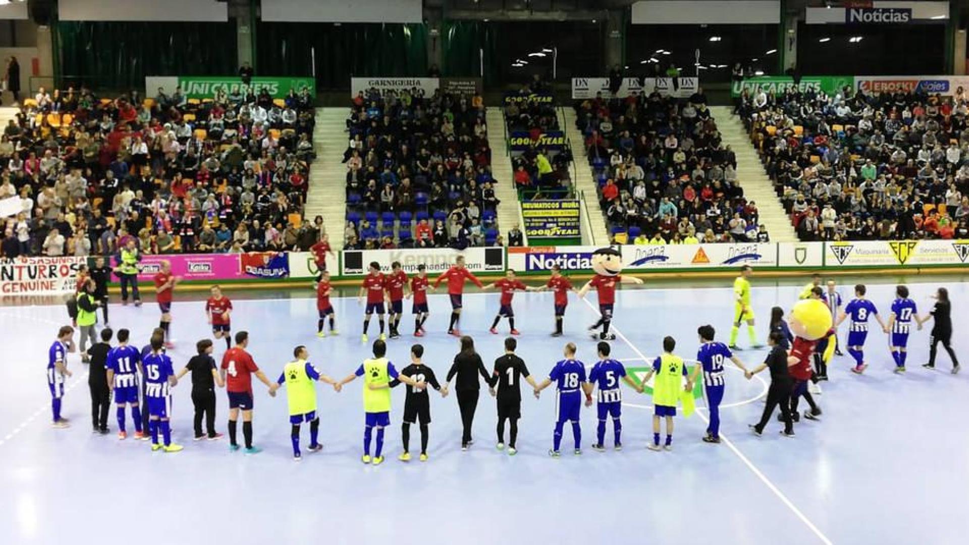 La deportividad y el espectáculo mandan en el Osasuna-Alavés de Liga Genuine