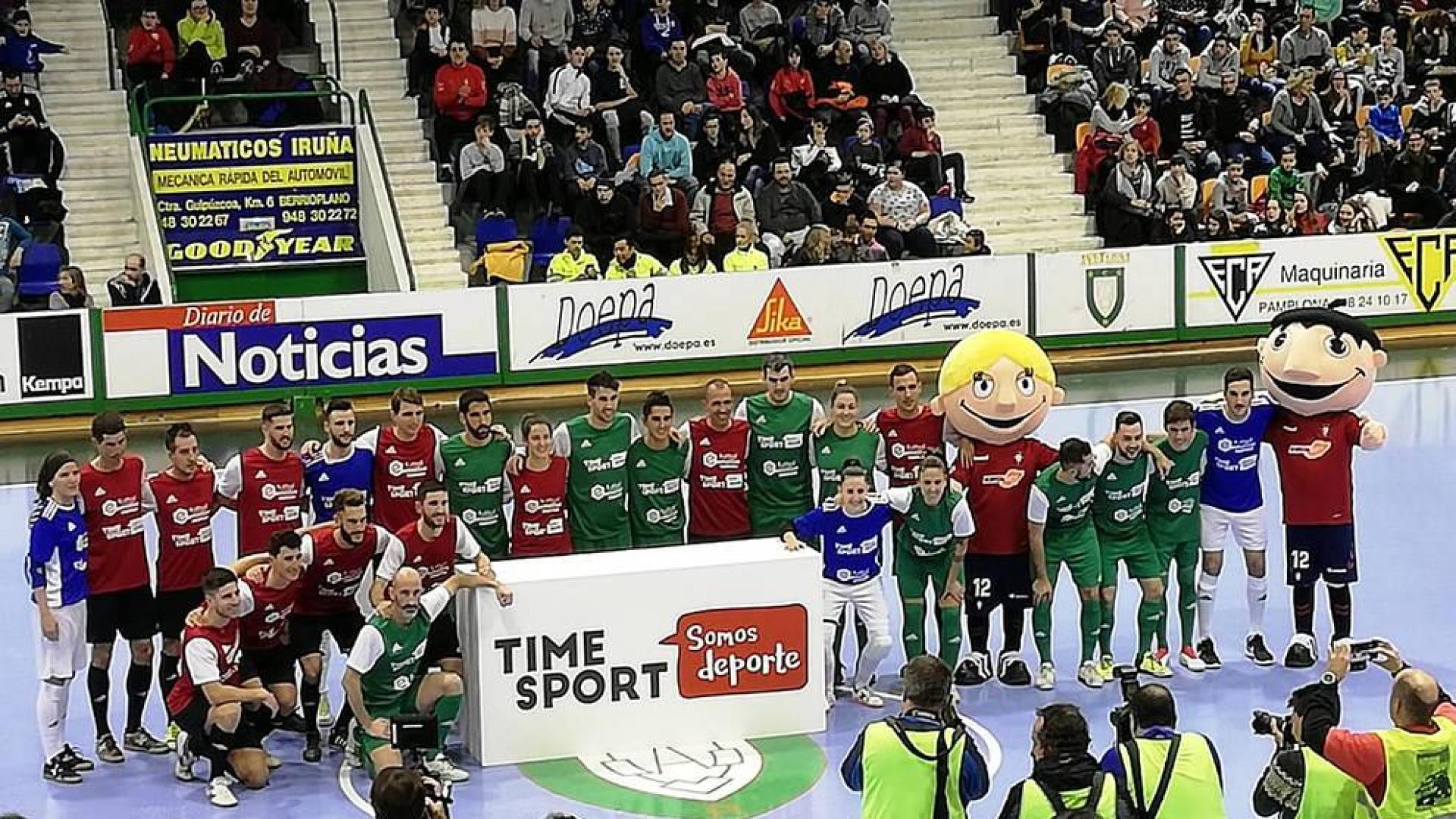 La solidaridad inunda el pabellón Anaitasuna