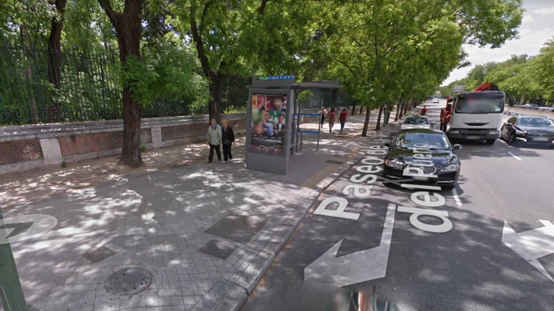 Marquesina en la Glorieta de San Vicente de Madrid.