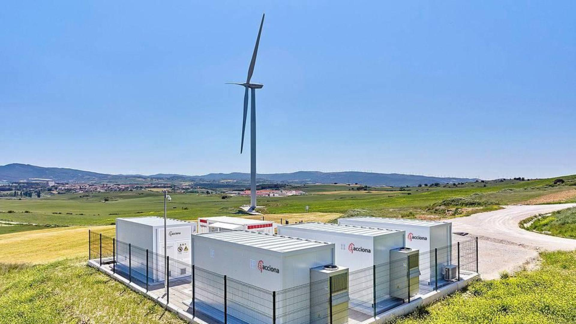 Planta experimental de Acciona en las proximidades de Barásoain.