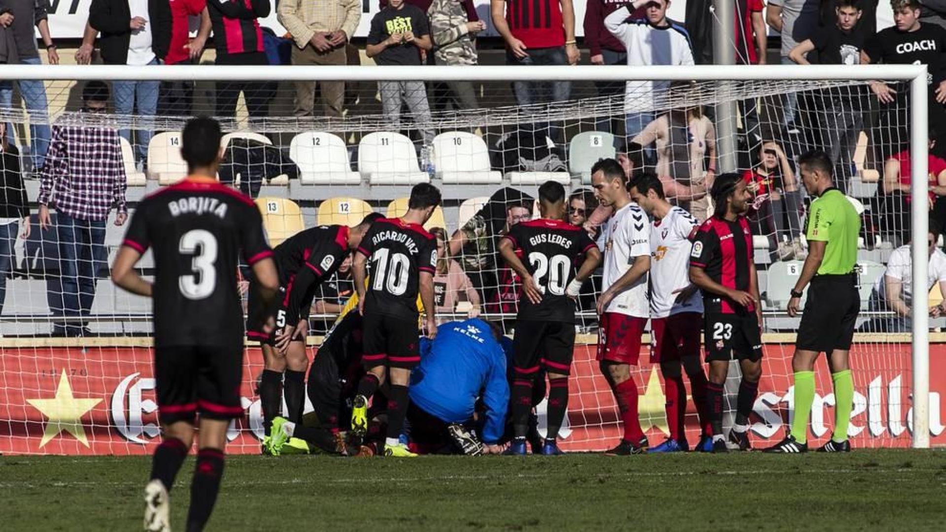 Imágenes del encuentro de la jornada 19 disputado en el Municipal de Reus y que finalizó con triunfo rojillo con un gol de Juan Villar.