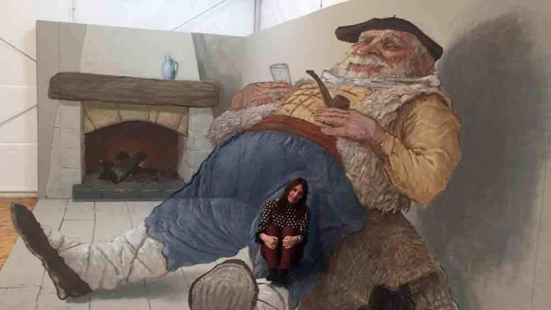 La pintura en tres dimensiones llega al centro de Pamplona
