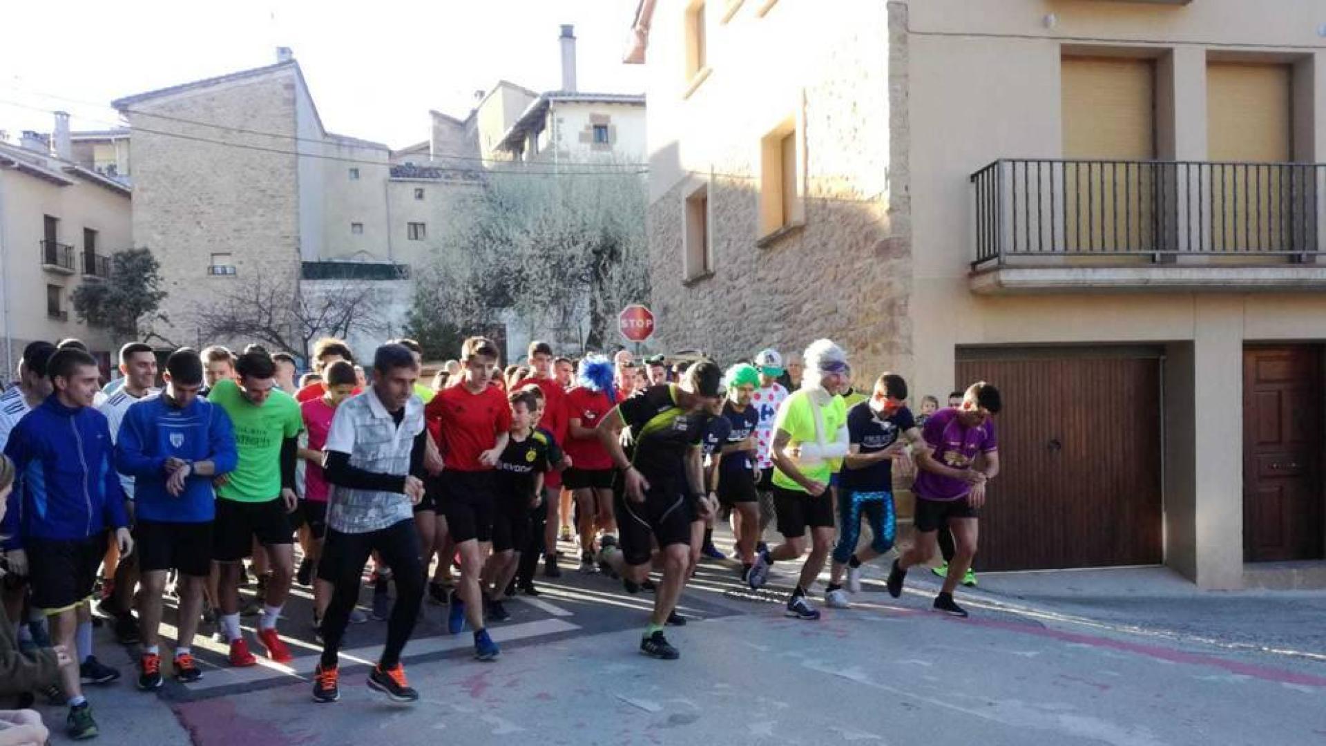 Salida de la San Silvestre de Cirauqui.