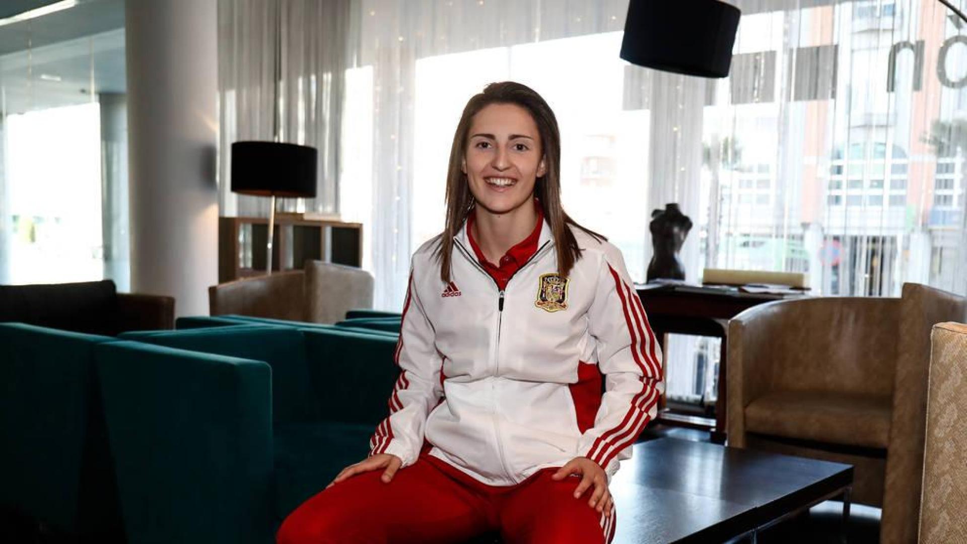 Ana Etayo, con la selección.