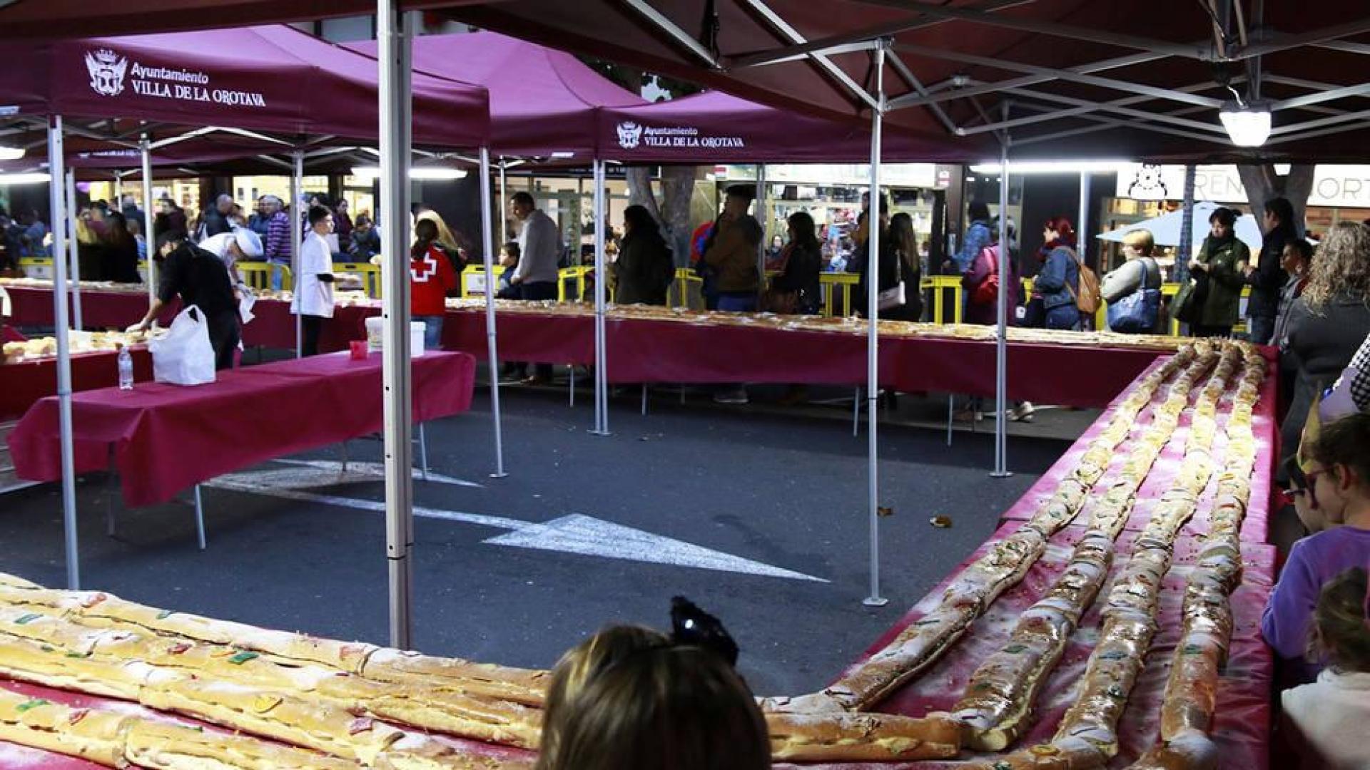El roscón de La Orotava no para de crecer