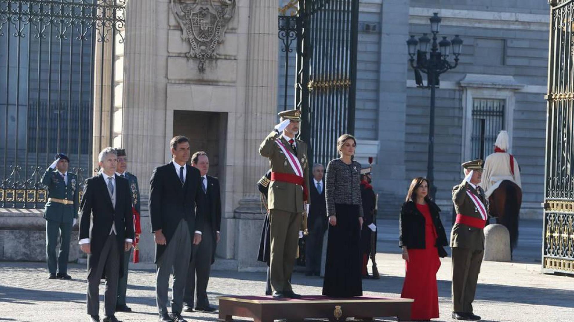 Los reyes en la Pascua Militar.