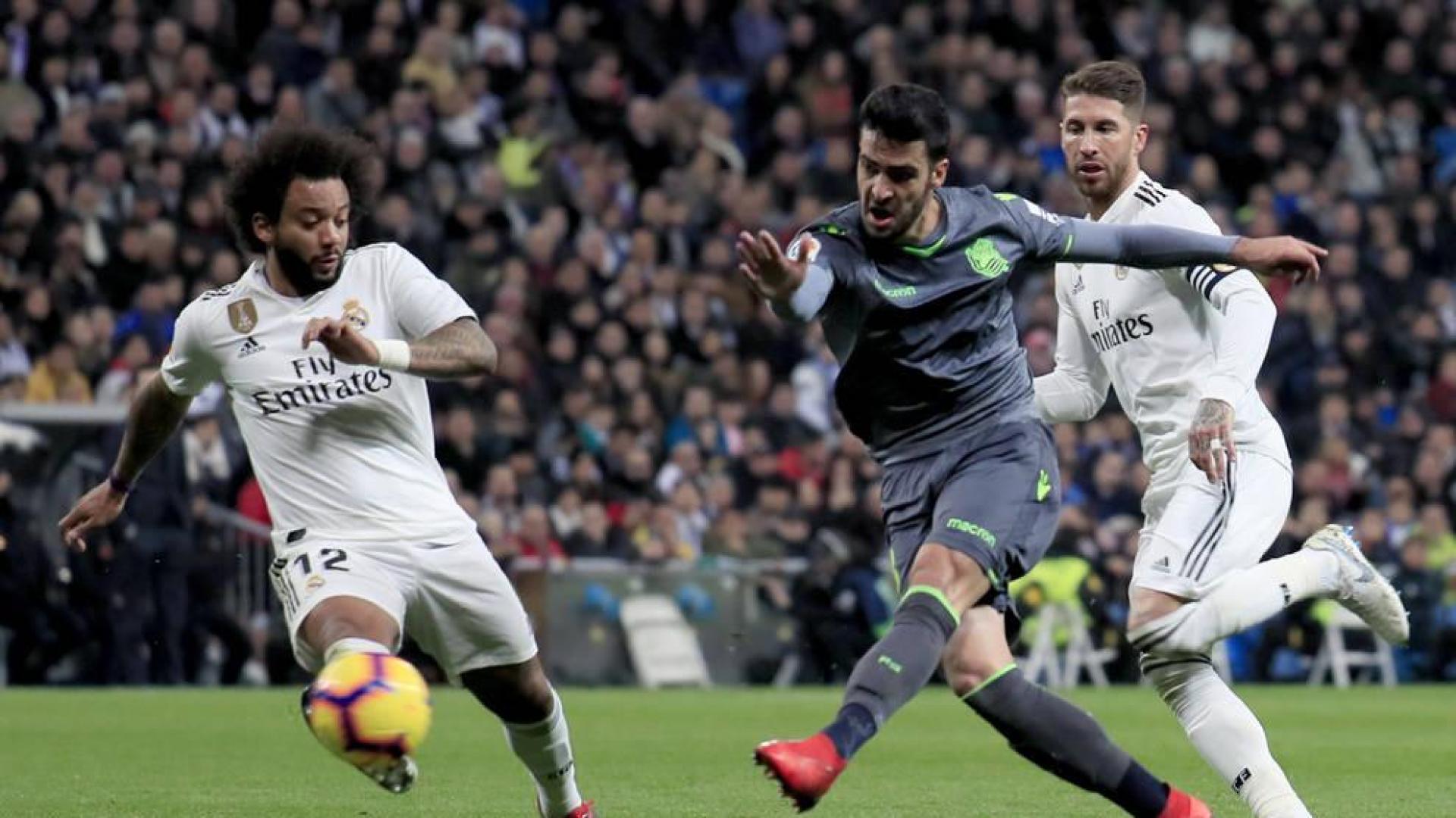 Merino se agranda en el Bernabéu y baja al Real Madrid del tren de la Liga