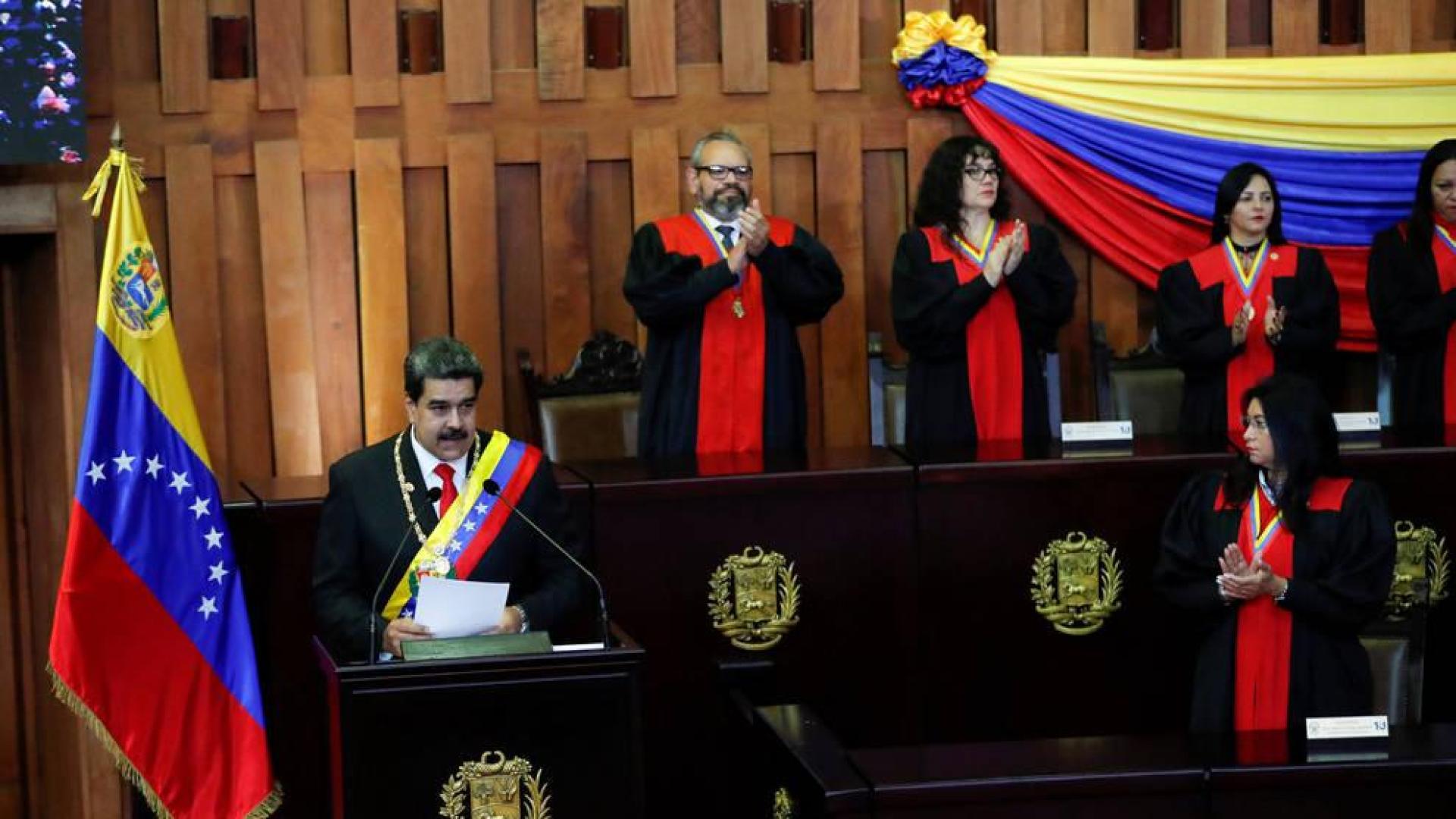 Nicolás Maduro, en su segunda toma de posesión como presidente de Venezuela.
