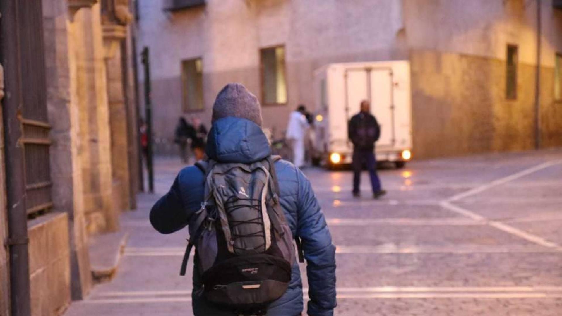 Imágenes de la ola de frío polar en Pamplona.