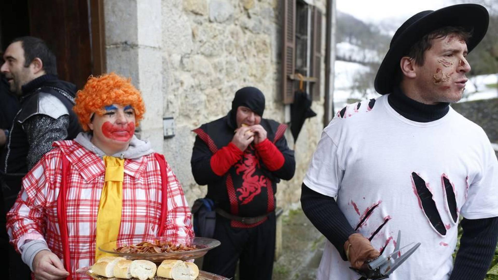 Participantes en el carnaval de Uitzi del pasado año.