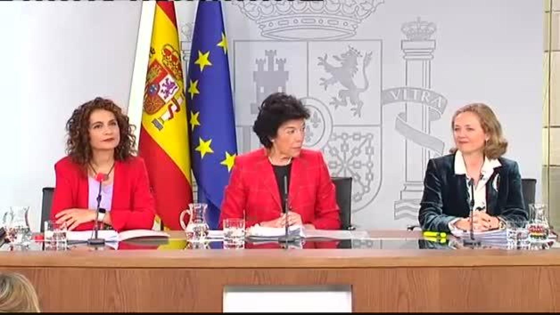 El Consejo de Ministros aprueba los PGE 2019