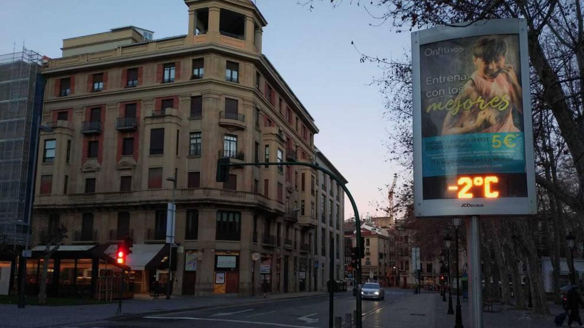 La ola de frío congela Navarra y deja la sensación térmica bajo cero, hasta -20 ºC en Arangoiti