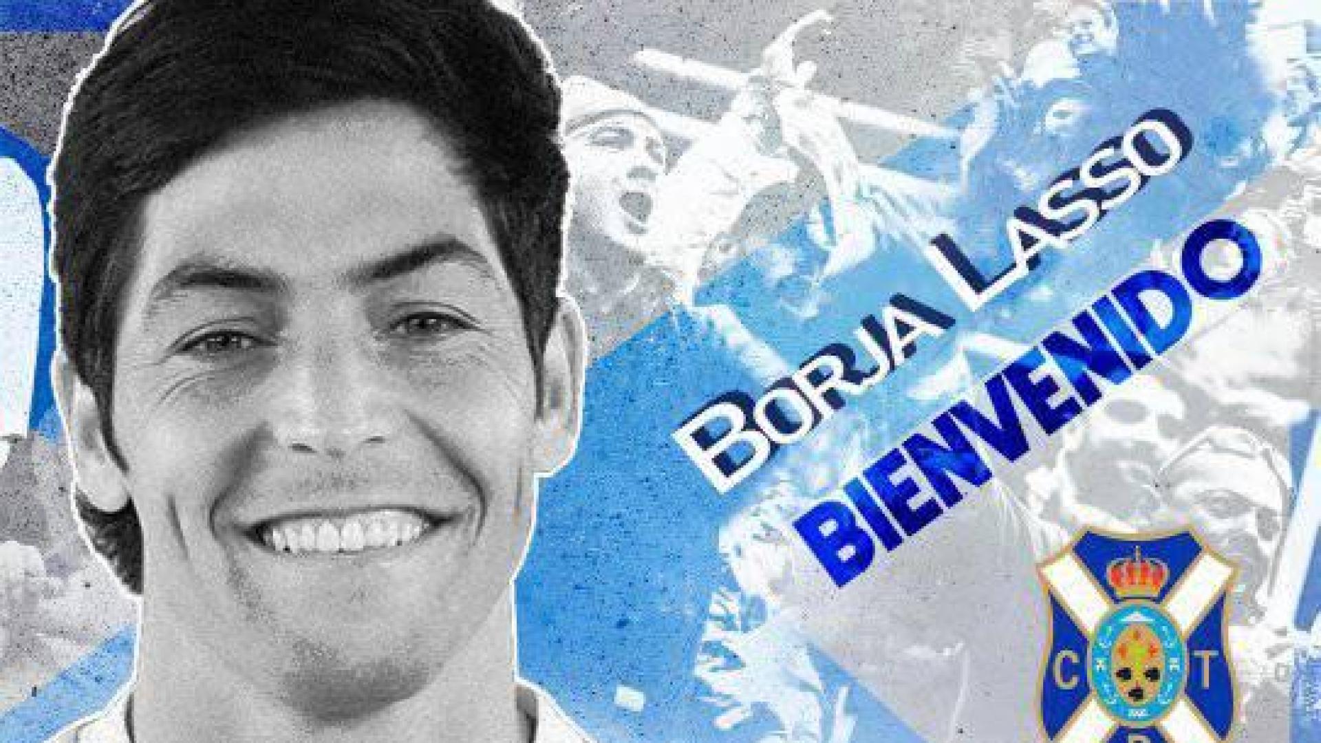 El exjugador de Osasuna Borja Lasso ficha por el Tenerife