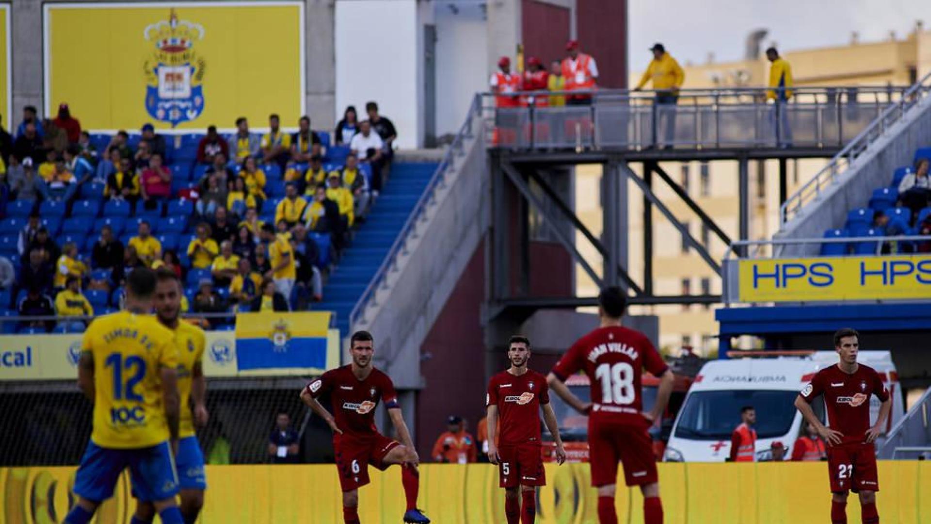 Osasuna naufraga en Las Palmas tras un efectivo primer tiempo de los locales