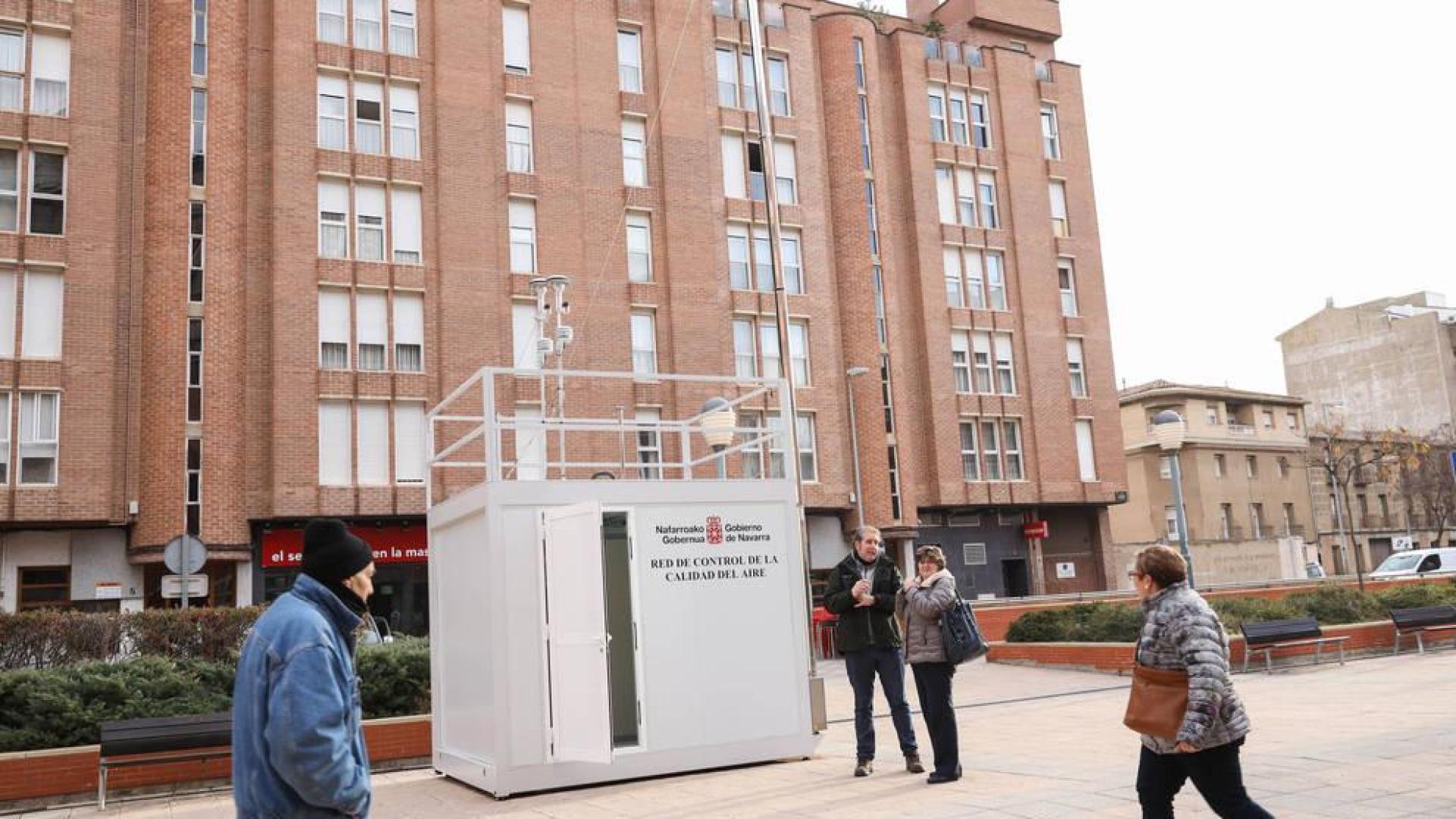 Tudela estrena su primera estación urbana para medir la calidad del aire