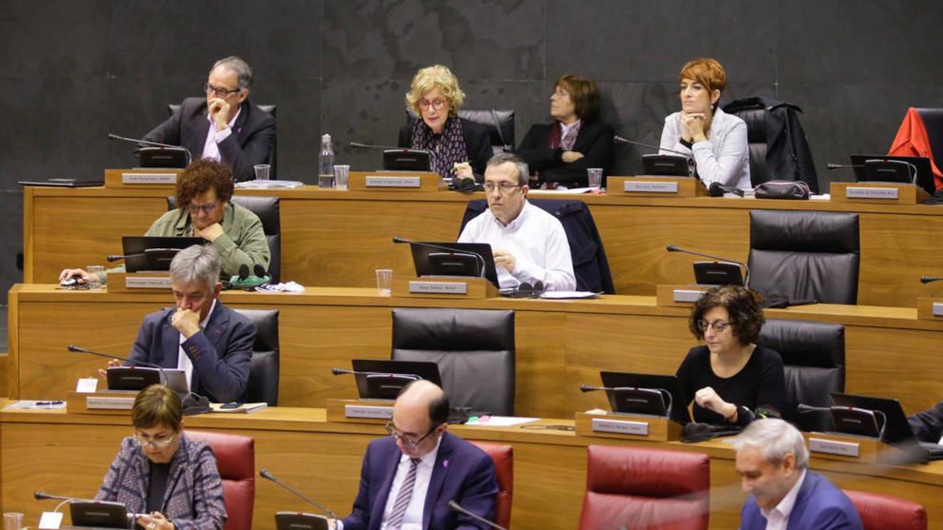 Pleno del Parlamento de Navarra.