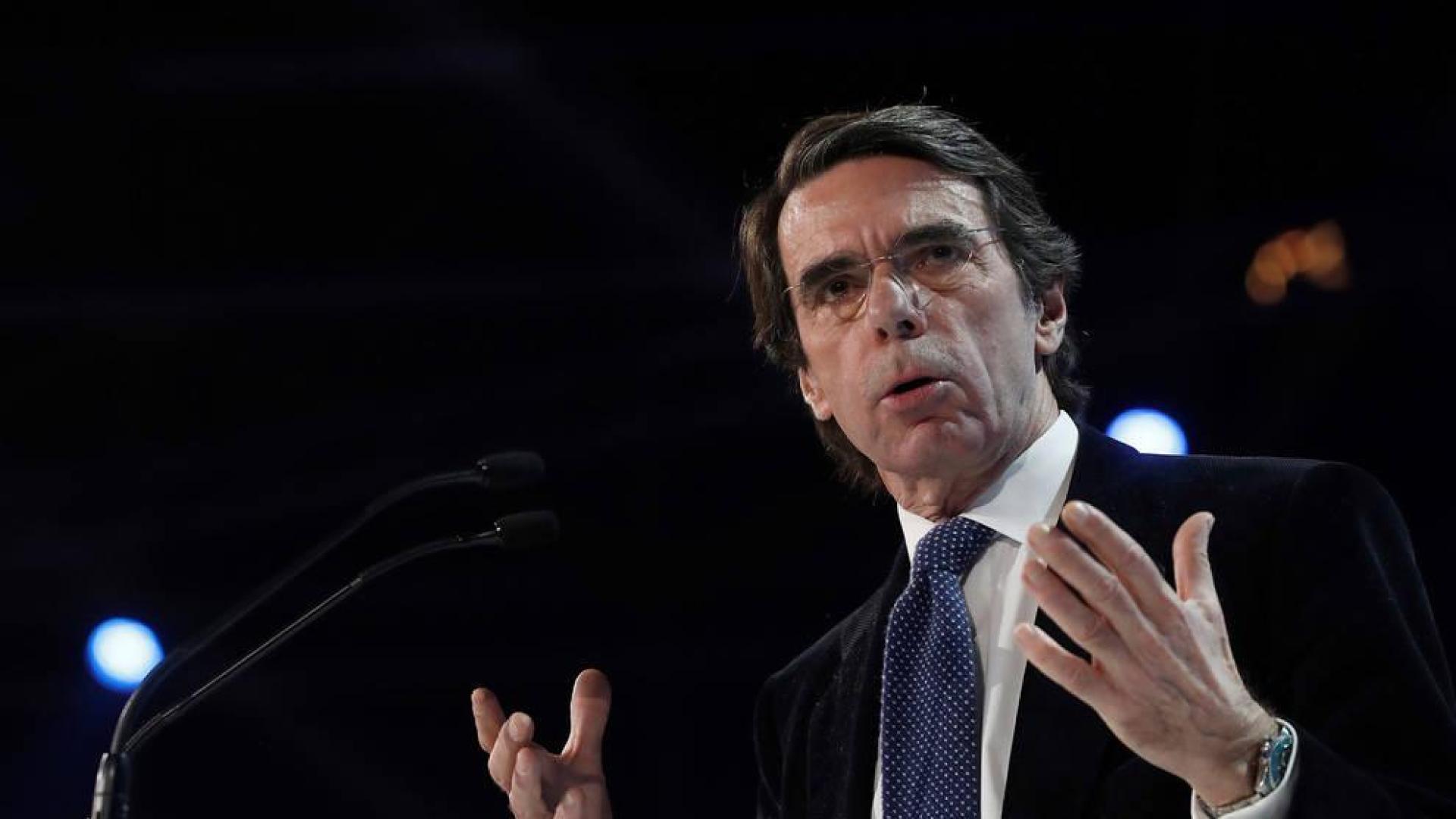Aznar, en su intervención ante la convención nacional del PP.