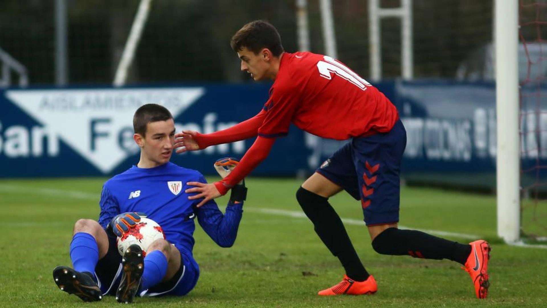 Gran remontada de Osasuna juvenil contra el Athletic