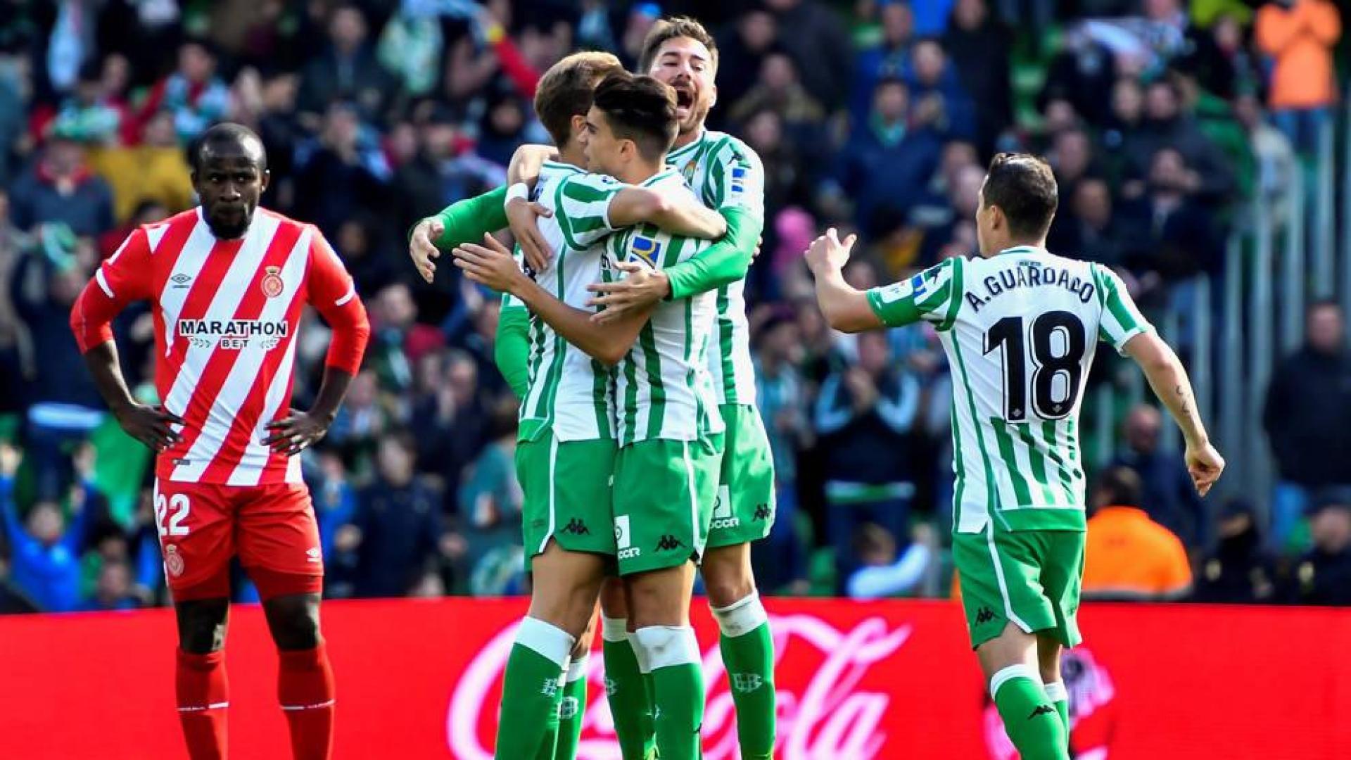 El Betis remonta ante el Girona con un gol de penalti de Canales en el descuento