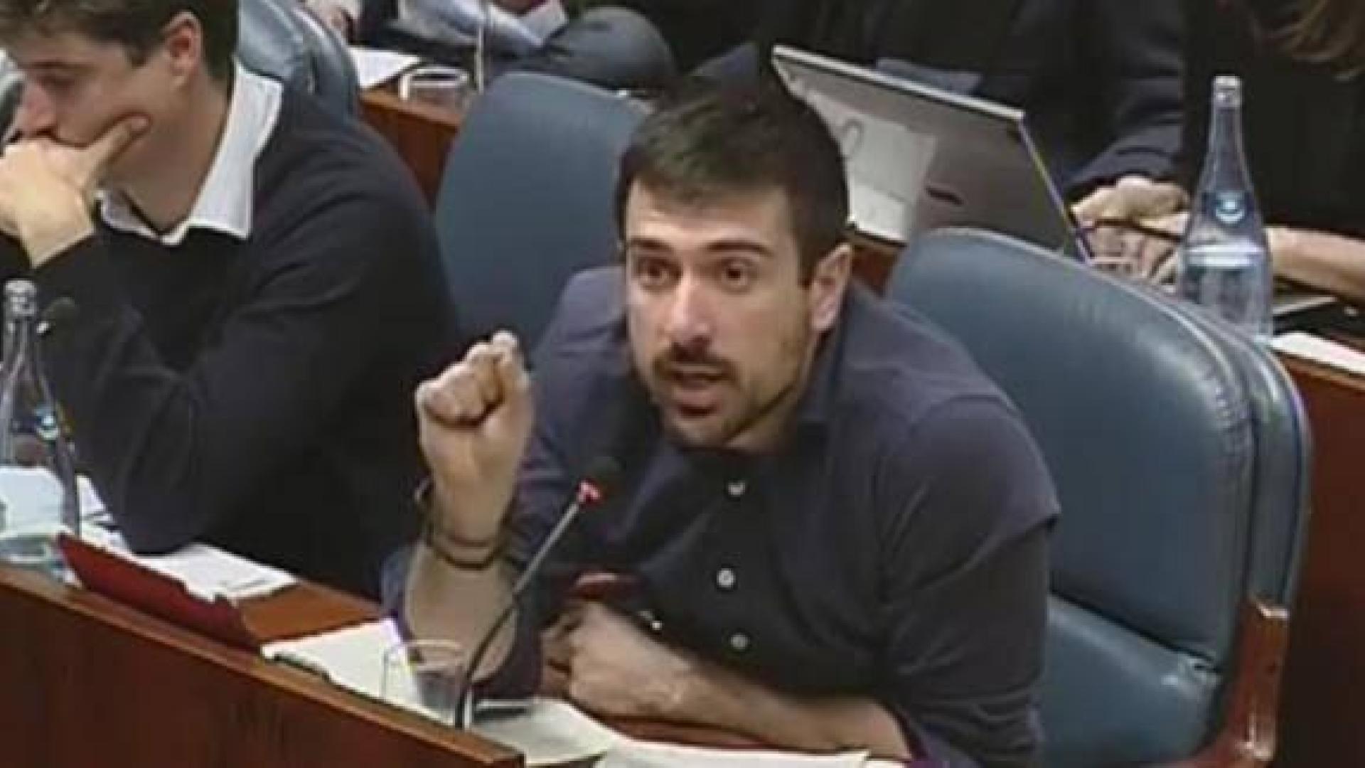 Ramón Espinar, durante su intervención de 2015.