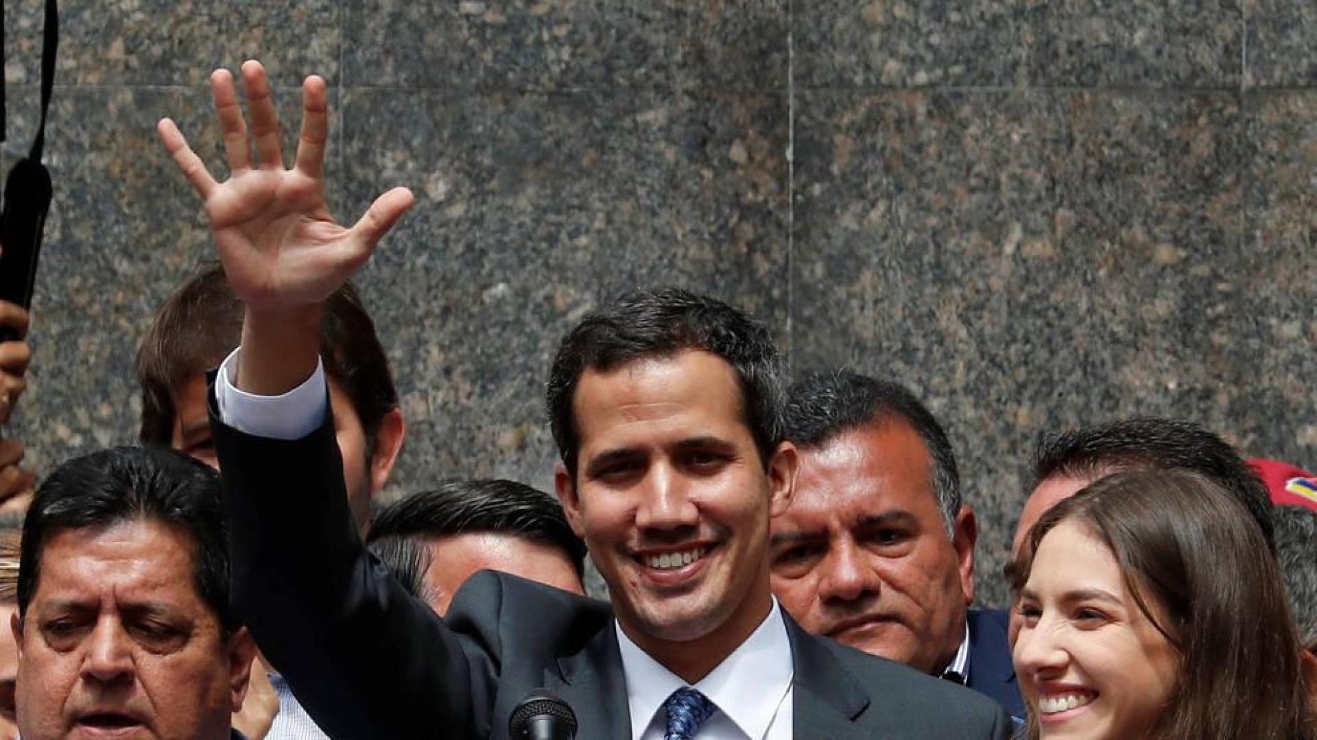 El líder del Parlamento y autoproclamado presidente encargado de Venezuela, Juan Guaidó.