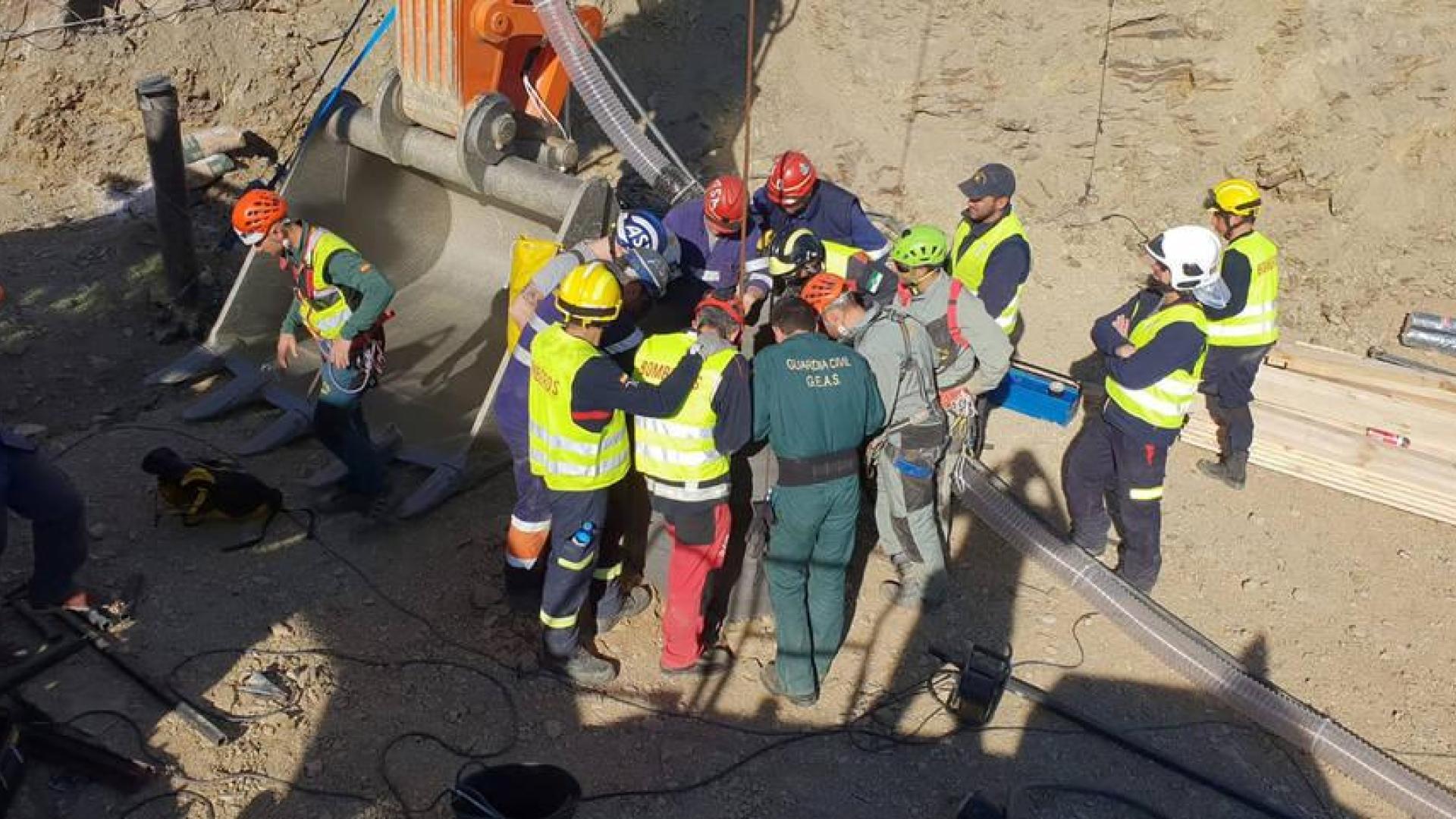 La galería horizontal para buscar a Julen alcanza casi los dos metros
