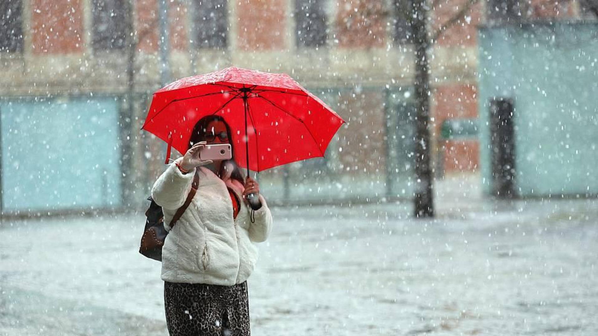 Fotografías del temporal de nieve y lluvia en Navarra, que está provocando dificultades para circular en distintos puntos de la red viaria.