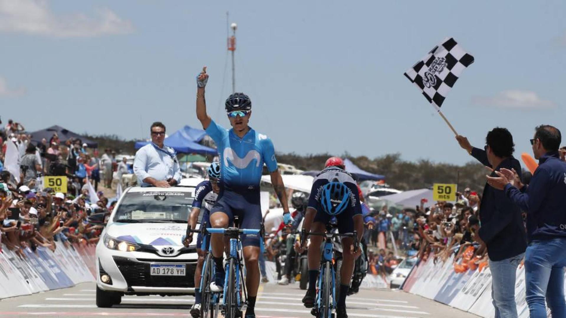 Anacona (Movistar) golpea en el Alto Colorado y se pone líder en la Vuelta a San Juan