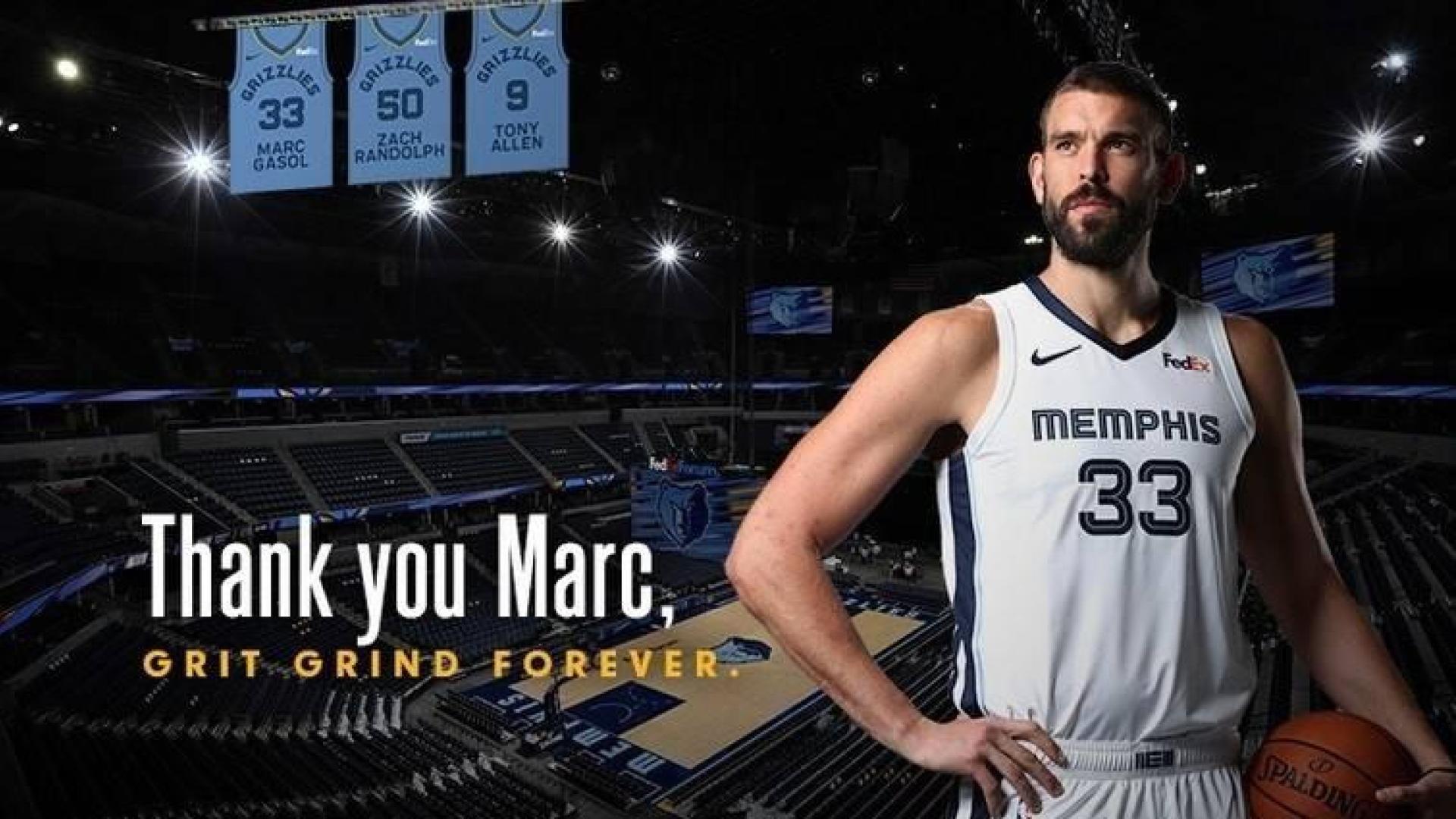 Los Grizzlies retirarán la camiseta de Marc Gasol, primer español en lograrlo