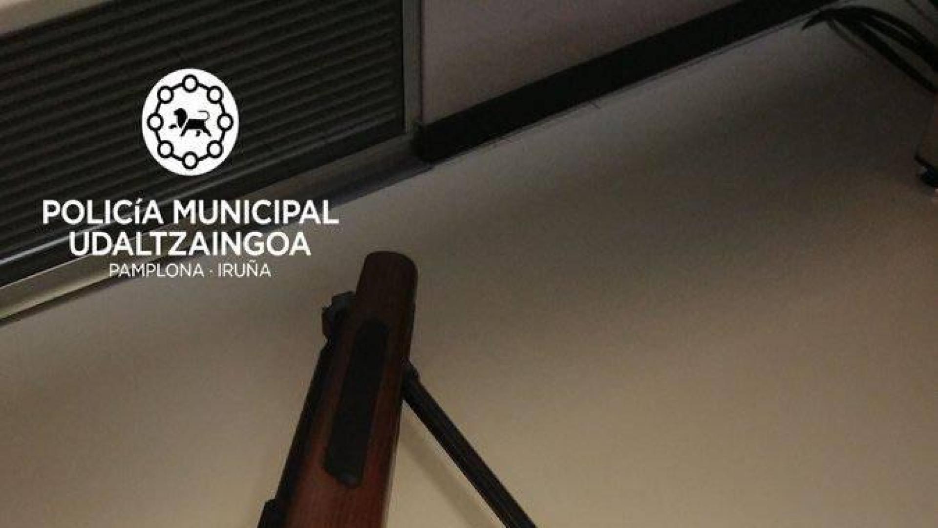 Denunciado en Pamplona por cazar especies protegidas con una carabina