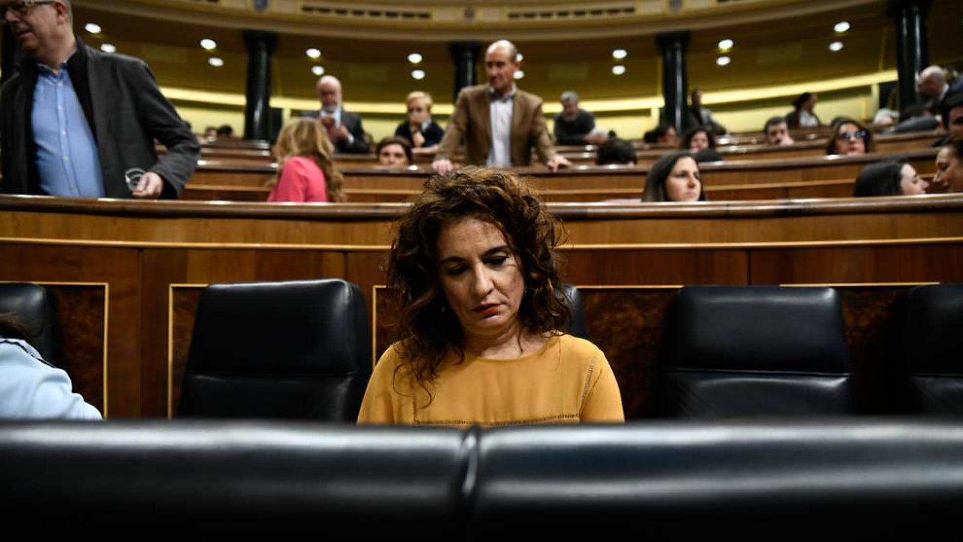 La ministra Montero, en el Congreso de los Diputados.
