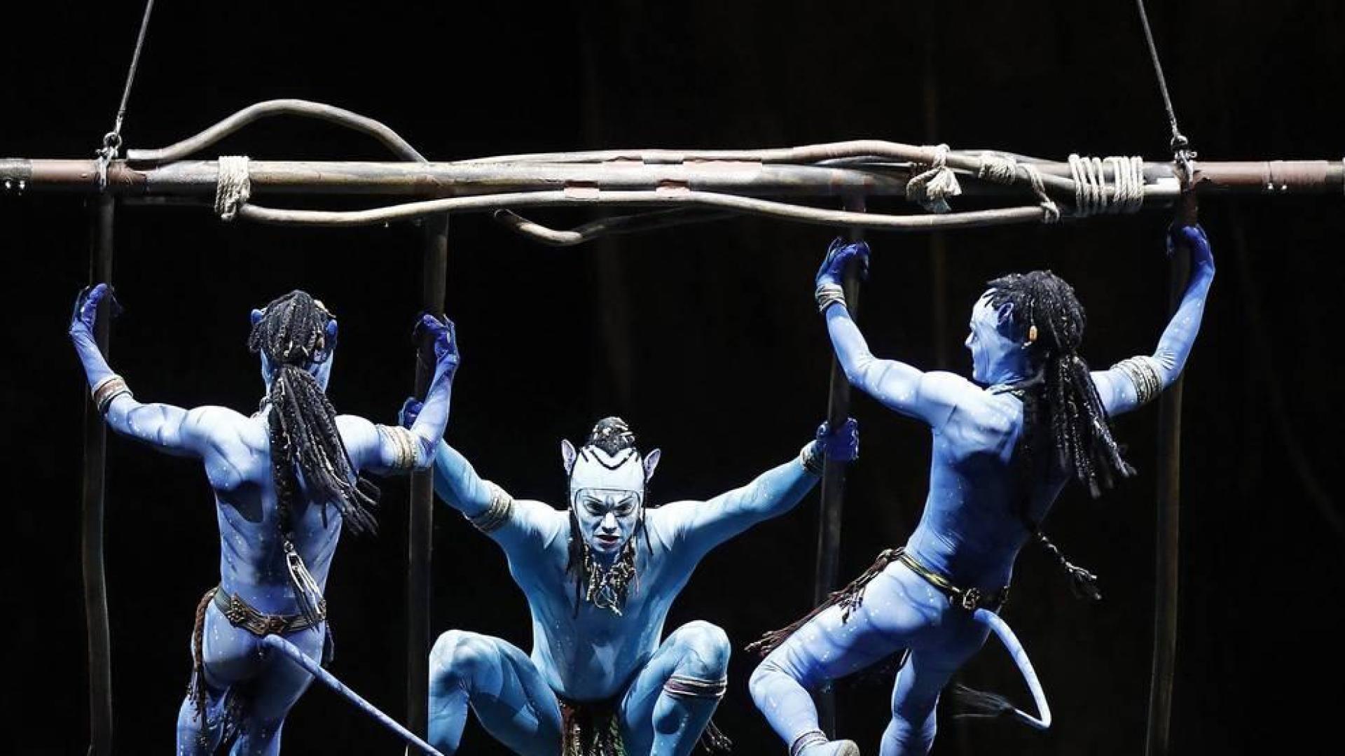 Estreno de la función 'Toruk' en el Navarra Arena de Pamplona.