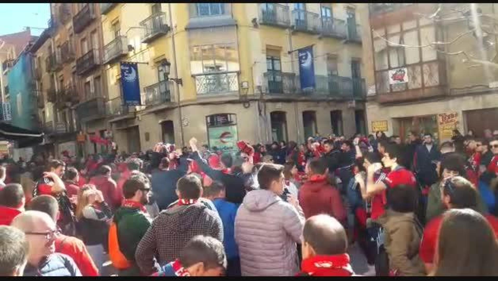 Seguidores de Osasuna, en Soria