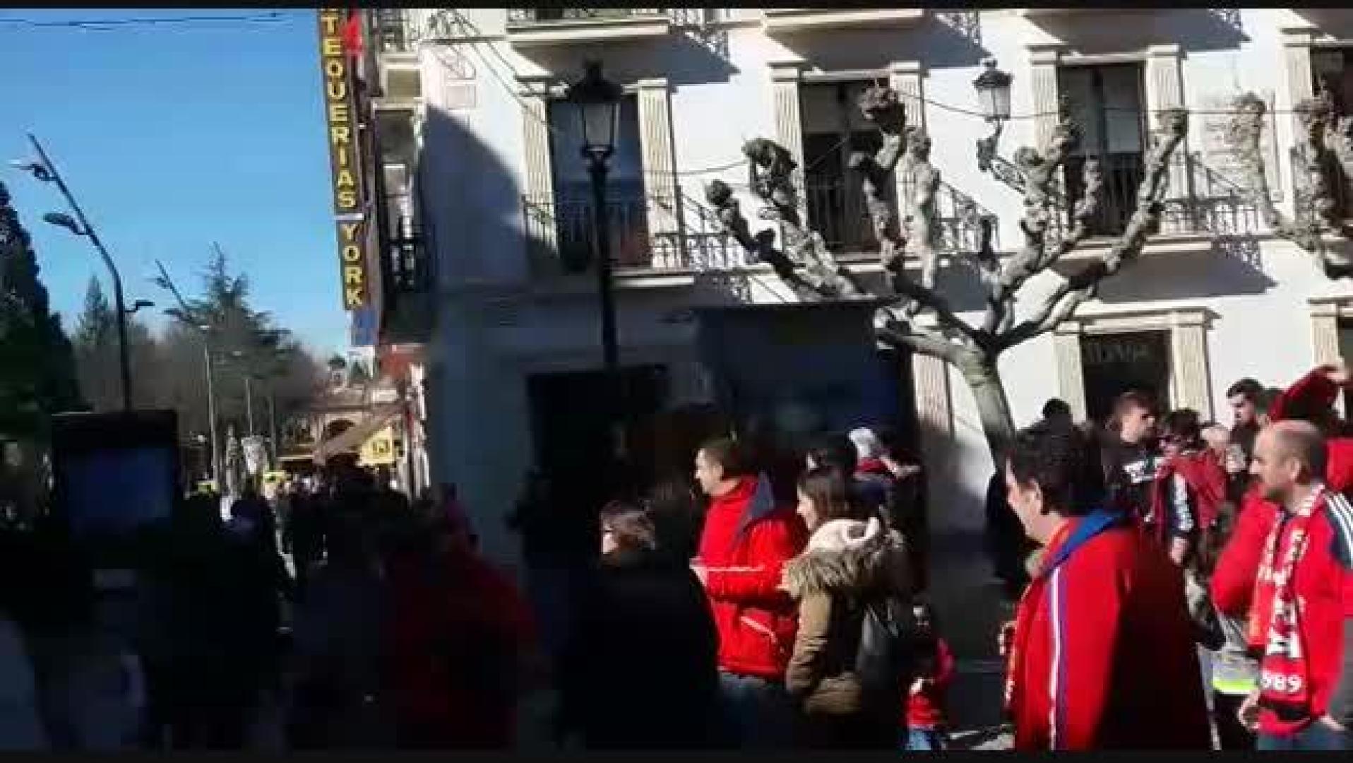 Seguidores de Osasuna, en Soria