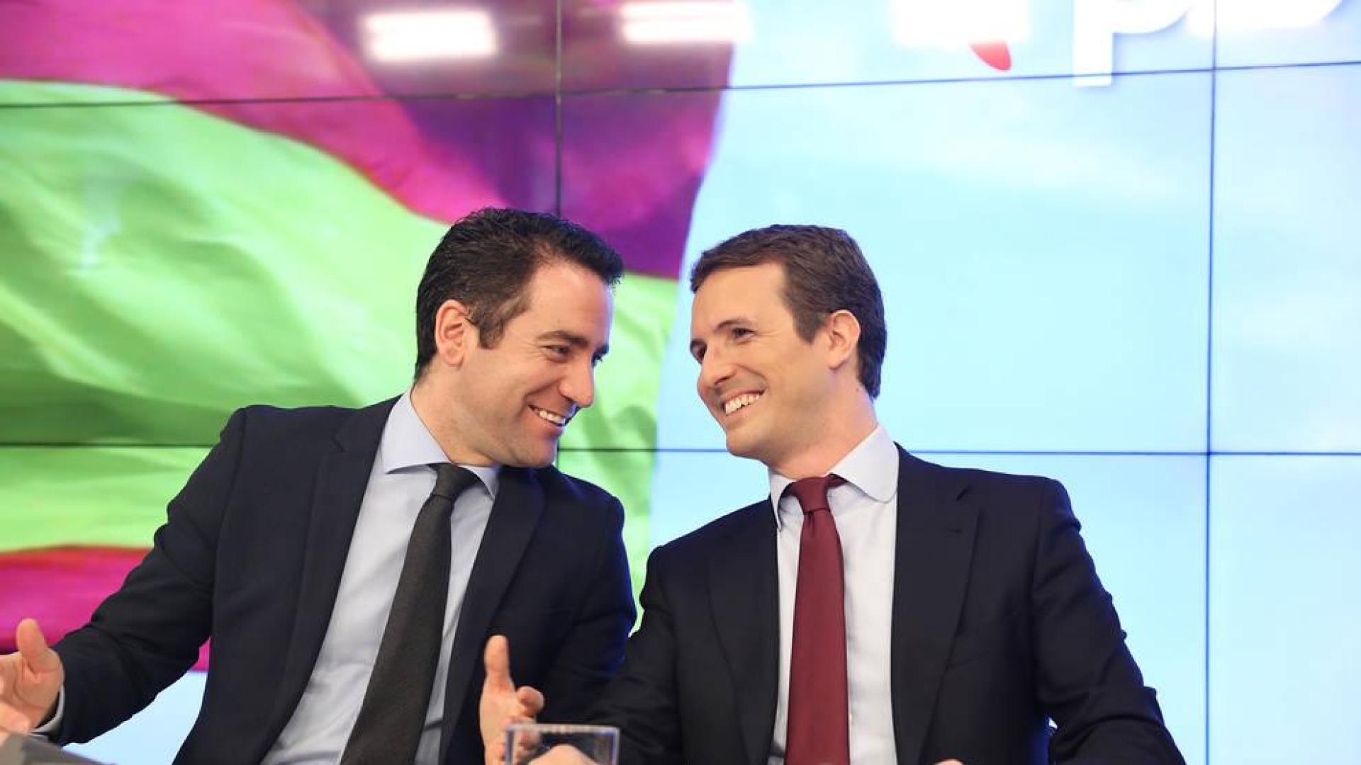 Reunión de la Junta Directiva Nacional del PP para planificar la campaña de las generales del 28 de abril.