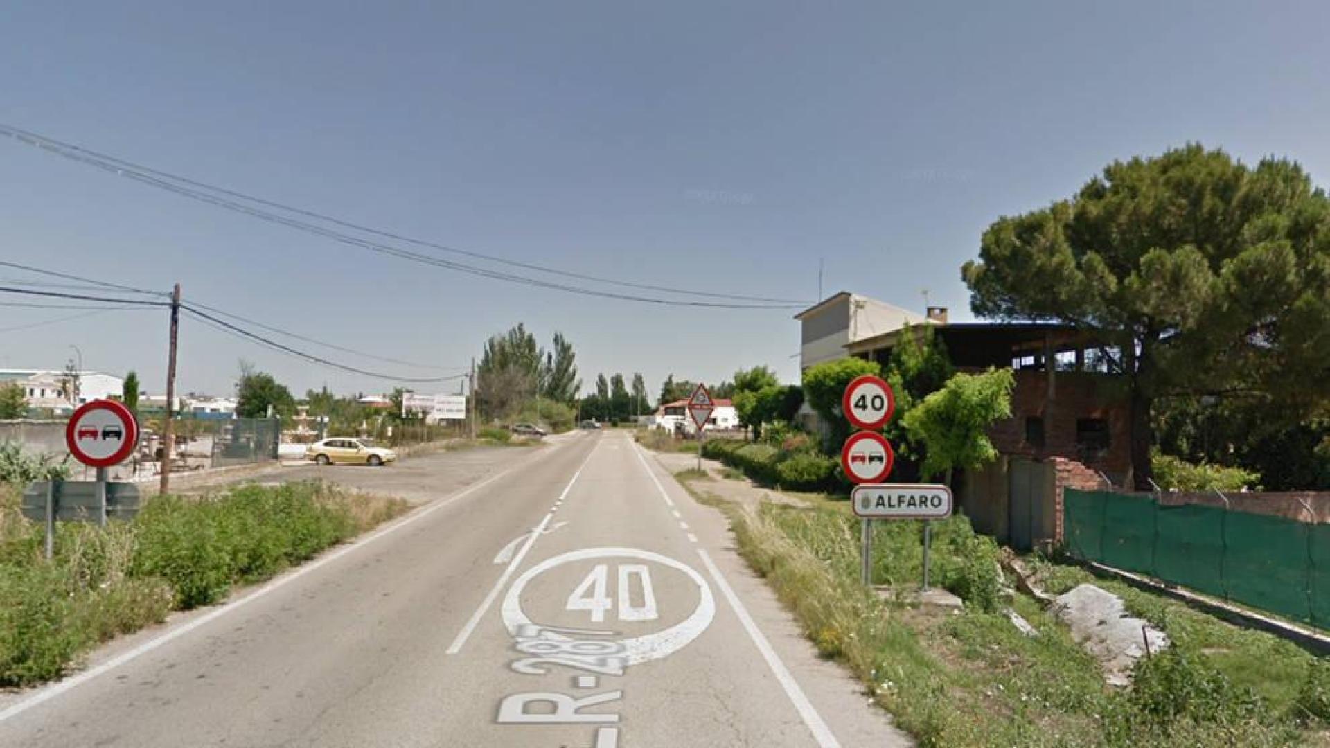 Herido un vecino de Tudela en una colisión entre dos coches en Alfaro